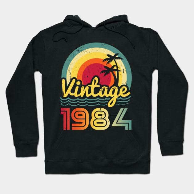 Vintage 1984 Made in 1984 39th birthday 39 years old Gift Hoodie by Winter Magical Forest